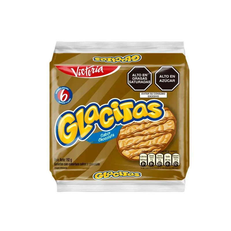 Sixpack Galletas Glacitas Chocolate 32g